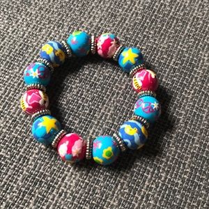 Angela Moore hand painted bracelet